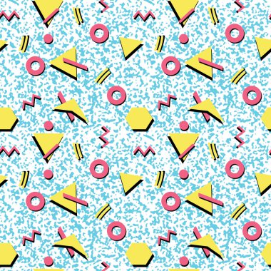 Dikişsiz soyut desen moda 80-90'lı yılların