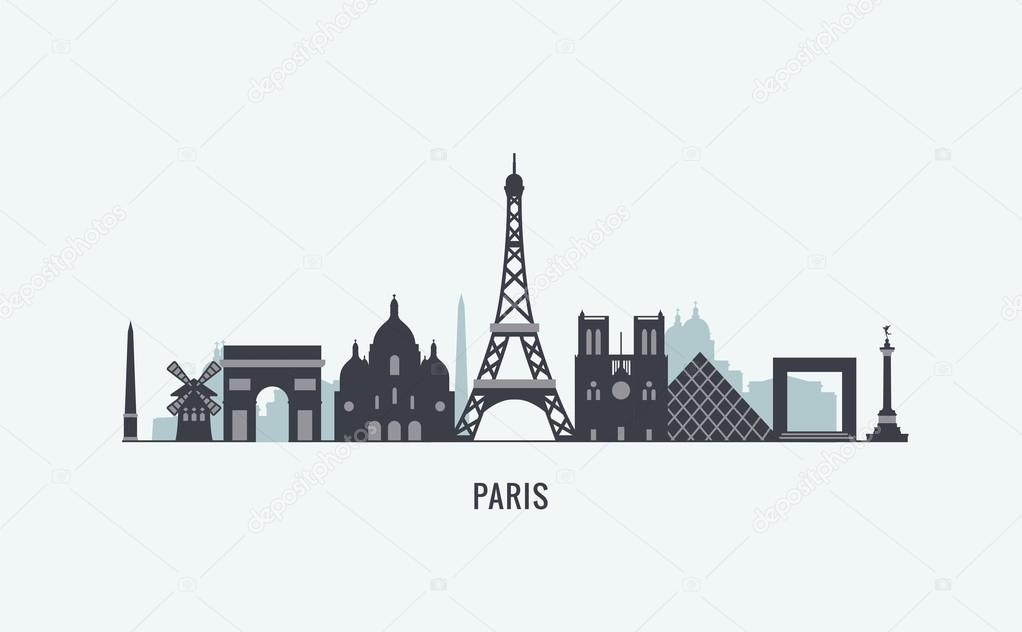 Paris Skyline Silhouette Vector Image By C Antikwar Vector Stock Paris Skyline Silhouette Vector Image By C Antikwar Vector Stock