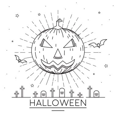 Cadılar Bayramı Balkabağı çizimler