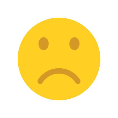 Üzgün emoji suratı. Duygu Simgeleri simgesi.