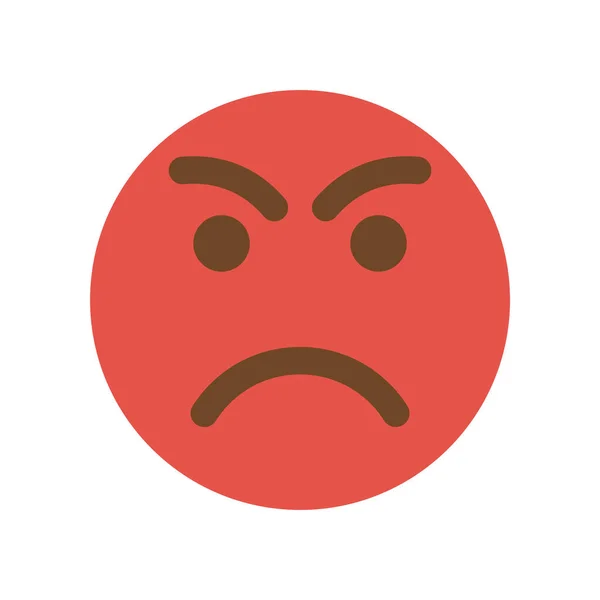 Verontrustend emoji gezicht. Emoticons pictogram. — Stockvector