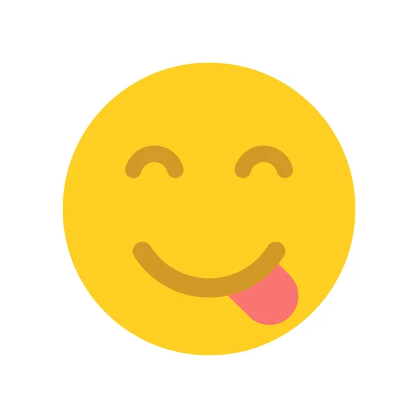 Cara amarela feliz. Cara de Emoji. —  Vetores de Stock