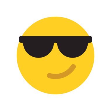 Mutlu sarı emoji suratı.