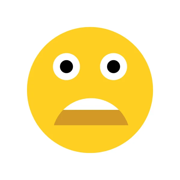 Cara emoji alterada. Emoticones icono. — Vector de stock