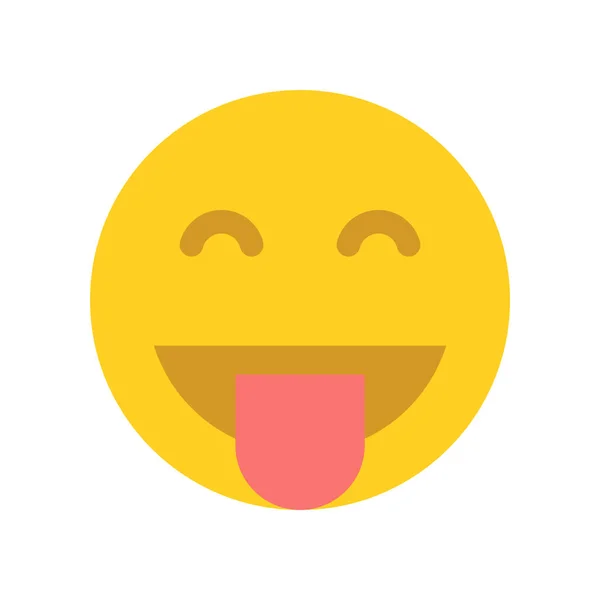 Cara amarela feliz. Cara de Emoji. —  Vetores de Stock