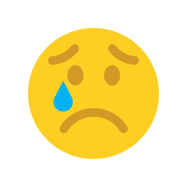 Rozrušený emoji obličej. Ikona emotikonů. — Stockový vektor