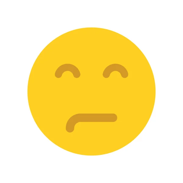 Rosto emoji perturbado. Ícone de emoticons. —  Vetores de Stock