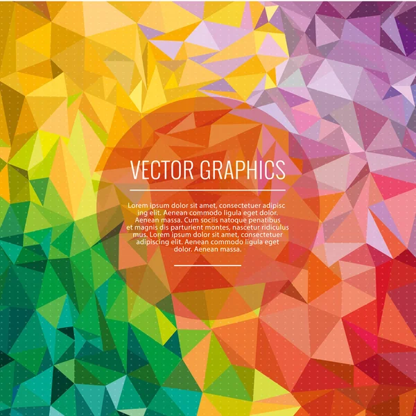 Abstract vector bright poligons — Stock Vector