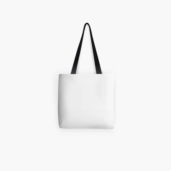 Blank white Tote bag — Stock Vector