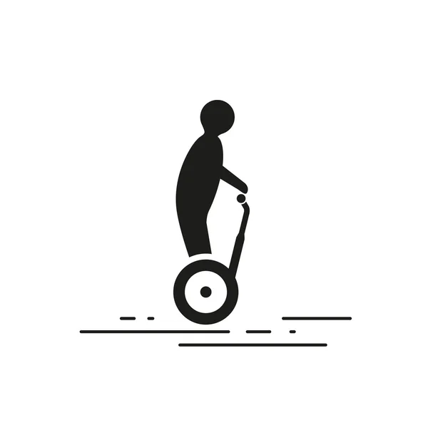 Segway sur fond blanc — Image vectorielle