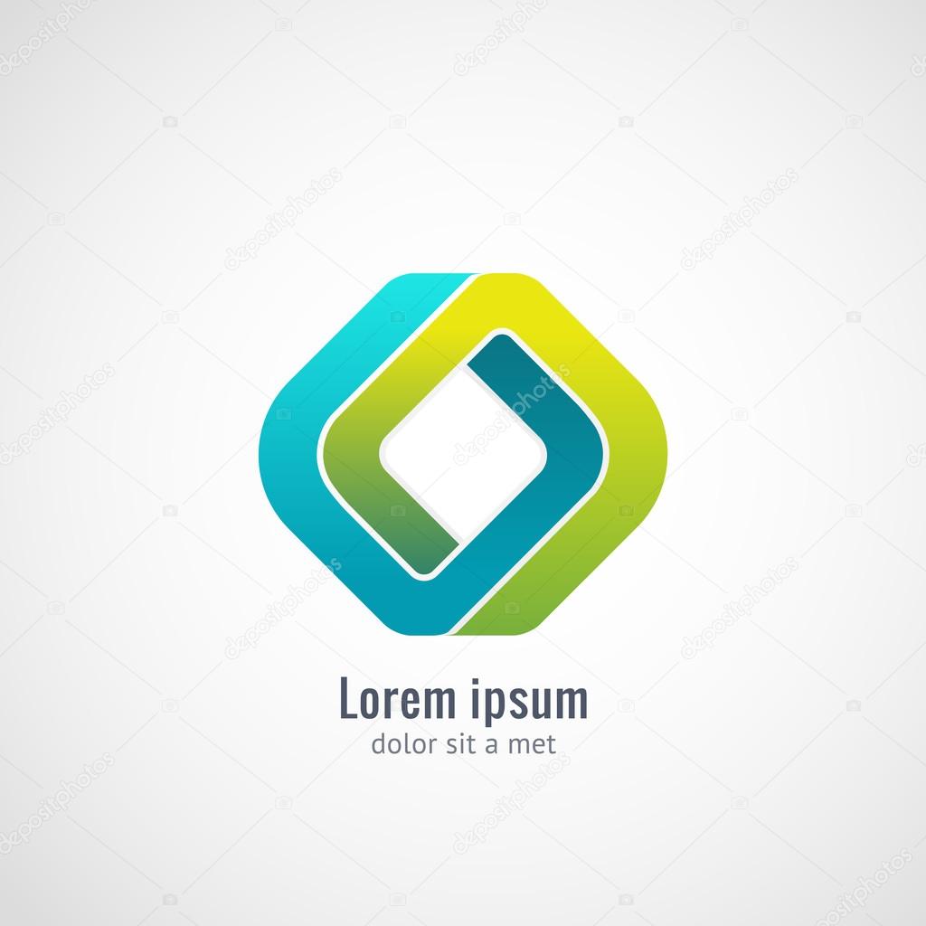 Corporate, Media, Technology, Ecology styles vector logo design template. Infinite looped shape. Vector graphics, eps 10