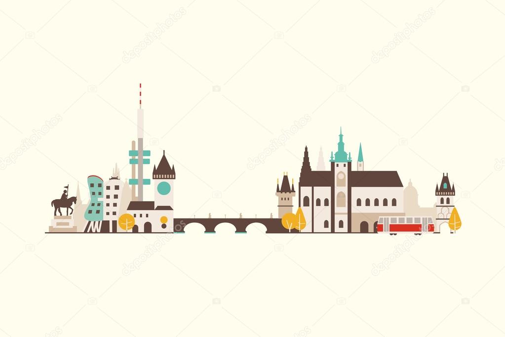 Prague skyline