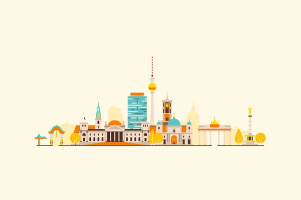 Berlin abstrakte skyline — Stockvektor