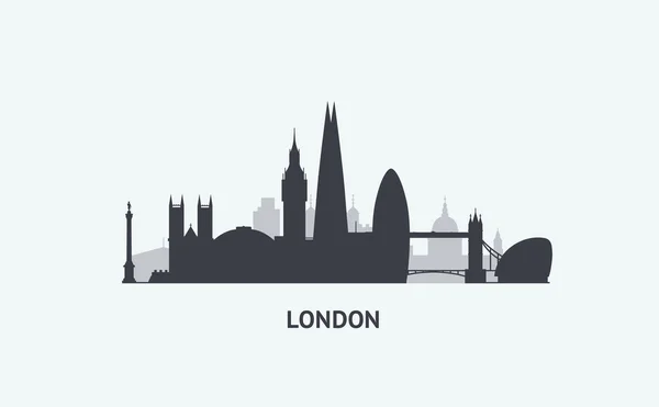 Silueta Skyline de Londres — Archivo Imágenes Vectoriales