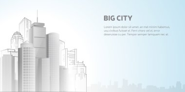 Abstract city skyline 
