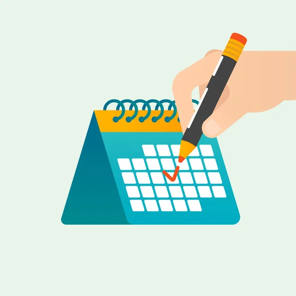 Deadline time management vector concept