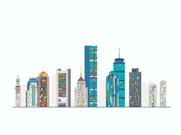 Boston abstract skyline