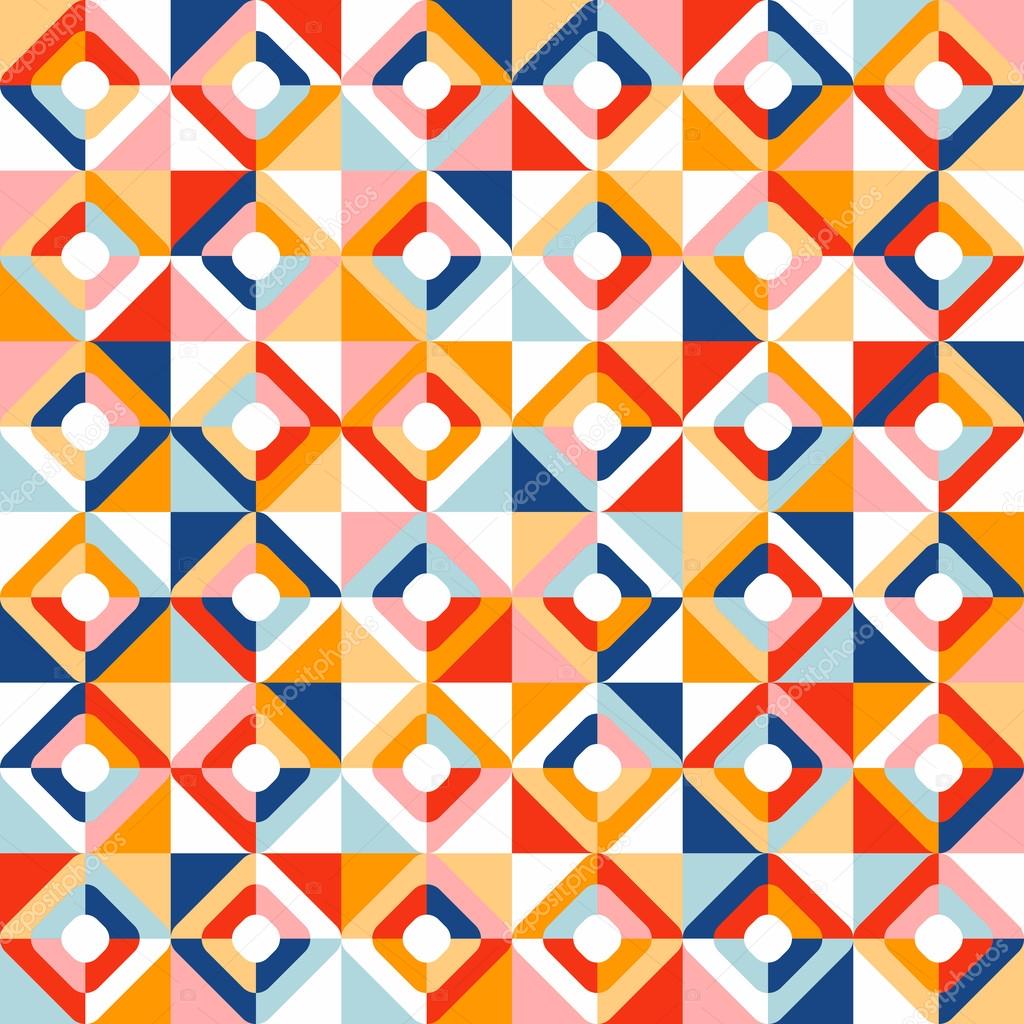 Abstract seamless geometric pattern vector illustration