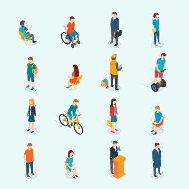 Vektör insanlar. Kadın ve erkek.