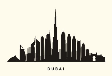 Dubai siluetinin siluet