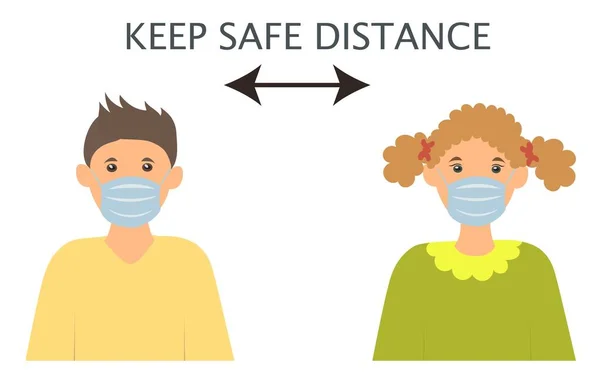 Sosyal Mesafe, İnsanlar virüsü önlemek için tıbbi maskeyi koruyorlar