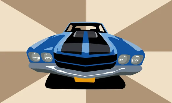 Coche muscular — Vector de stock