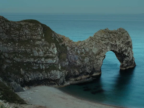 Durdle Door Στην Αγγλία Τις Πρώτες Πρωινές Ώρες — Φωτογραφία Αρχείου