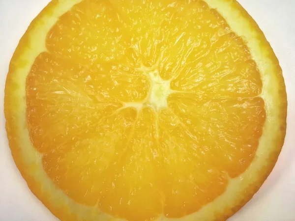 Naranjas Frescas Naranja Aislado Sobre Fondo Blanco Camino Recorte Naranja — Foto de Stock