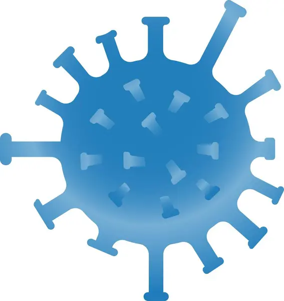 코로나 바이러스 COVID-19 는 파란색으로 표시되어 있다. 세계적 유행병 경보. — 스톡 벡터