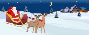 Noel Baba 'nın elinde bir çanta dolusu hediye var..