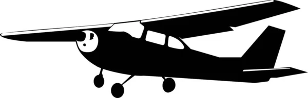 Pequeños aviones de recreo con arreglo de ala superior. — Vector de stock