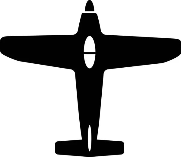 Aeronaves de corrida com motor de parafuso silhueta preta sobre fundo branco. — Vetor de Stock