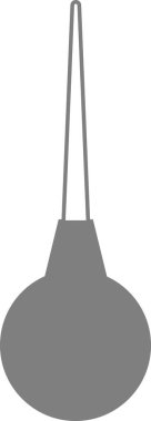 Beyaz arkaplanda tıbbi lavman simgesi.