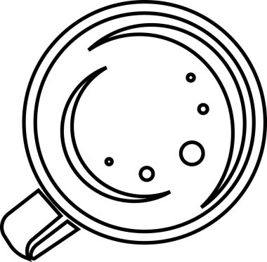 Sıcak kahve fincanı beyaz arka planda izole edilmiş..