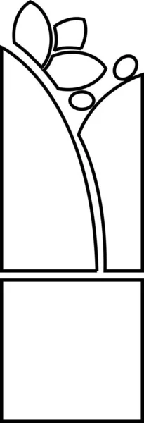 Shawarma-Kontur auf weißem Hintergrund. Vektor-Schwarz-Weiß-Illustration. — Stockvektor