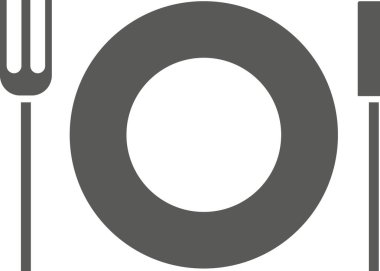 Beyaz arka planda izole edilmiş çatal ve bıçak..