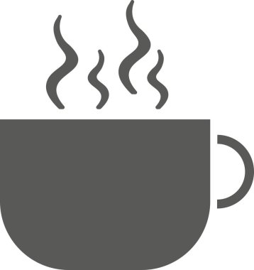 Beyaz arka planda izole edilmiş sıcak kahve fincanı.