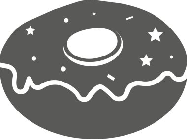 Beyaz arkaplanda izole edilmiş jöleli çörek.