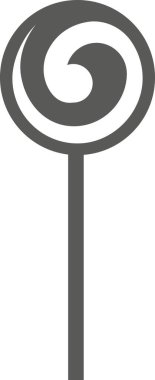 Lolipop. Siyah-beyaz vektör çizimi. Posterler için harika..