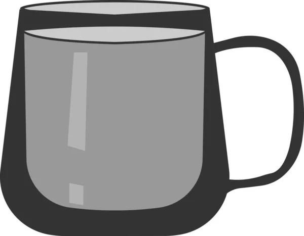 Vector Kaffeetasse Ikone vorhanden. Eine Teetasse. Eine Illustration isoliert auf weißem Hintergrund. — Stockvektor