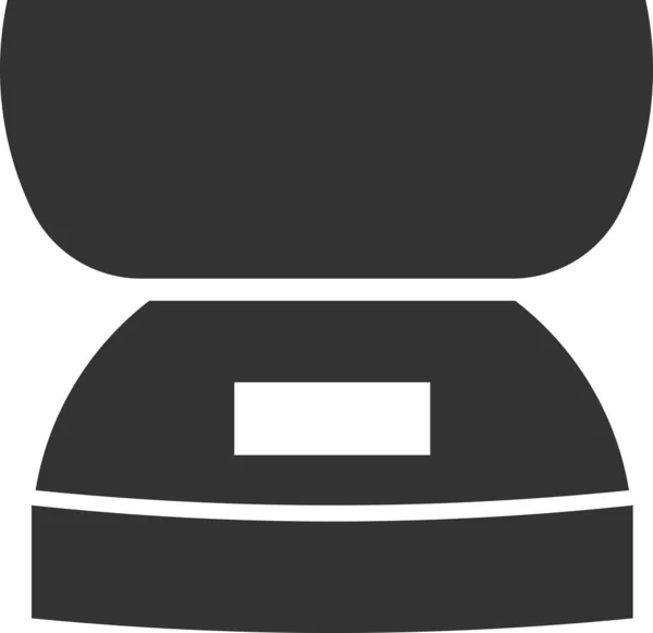 Icône vectorielle des balances de cuisine. Une illustration isolée sur fond blanc. — Image vectorielle