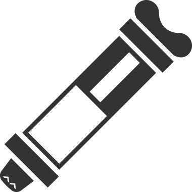 Pasta ve pastaları süslemek için bir pasta şırıngasının vektör simgesi.