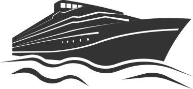 Geminin vektör görüntüsü. Dünyanın denizle çevrelenmesi.