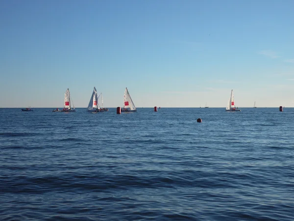 Regata de vela, Liga Nacional, Sochi, Rusia, 17 de octubre 2015 — Foto de Stock