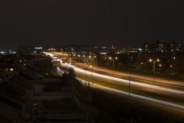 Montreal şehir gece ışıkları