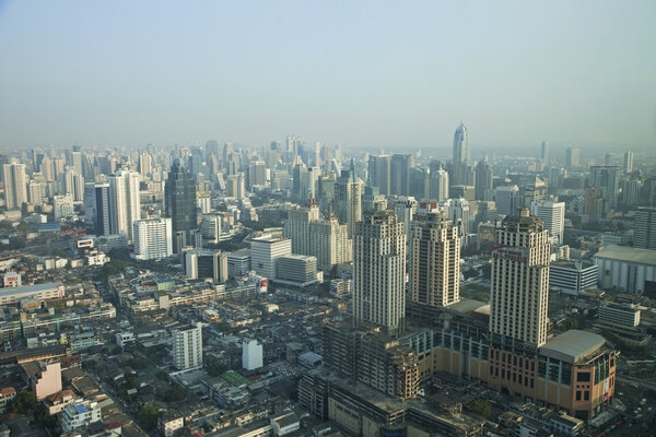Beautiful Bangkok view. Thailand top view