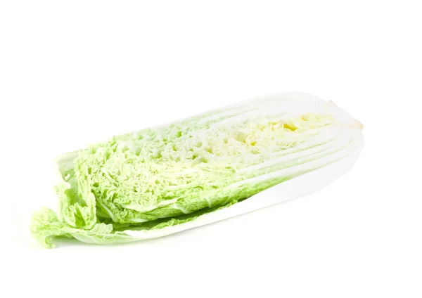 Ripe chinese cabbage on a white — Stock Photo, Image