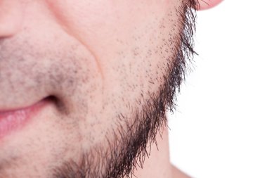 Genç sakallı adam Close-Up