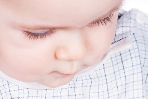 Baby infant close-up portrait. — Stock Photo, Image