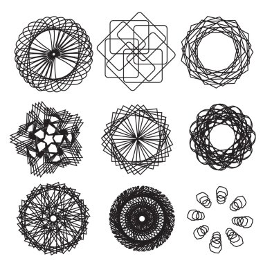Etnik fraktal Mandala kümesi